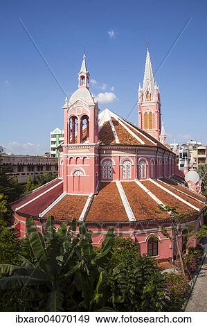 Stock Photo - "Tan Dinh Catholic Church, in the city center, Ho Chi Minh City, Vietnam, Asia". Fotosearch