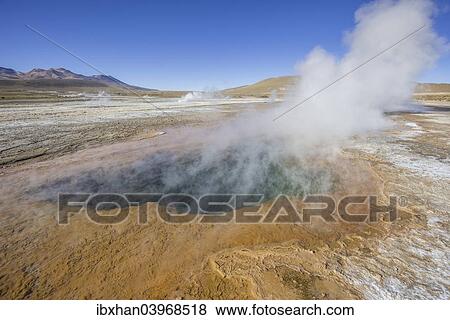"Tatio Geysers, steam sources, San Pedro de Atacama, Antofagasta Region, Chile, South America" View Large Photo Image Stock Photo - "Tatio Geysers, steam sources, San Pedro de Atacama, Antofagasta Region, Chile, South America". Fotosearch