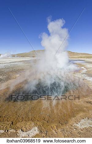 "Tatio Geysers, steam sources, San Pedro de Atacama, Antofagasta Region, Chile, South America" View Large Photo Image Stock Photo - "Tatio Geysers, steam sources, San Pedro de Atacama, Antofagasta Region, Chile, South America". Fotosearch