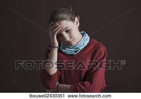 Teenage girl with a thoughtful expression View Large Photo Image Stock Image - Teenage girl with a thoughtful expression. Fotosearch