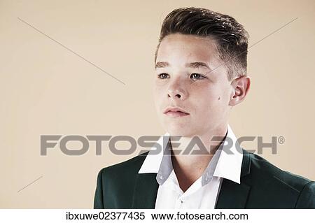 "Teenager in a formal jacket, portrait" View Large Photo Image Stock Photography - "Teenager in a formal jacket, portrait". Fotosearch