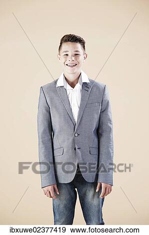 Teenager in a formal jacket View Large Photo Image Stock Photo - Teenager in a formal jacket. Fotosearch