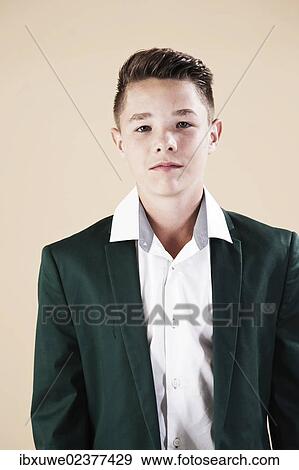 Teenager in a formal jacket View Large Photo Image Stock Photo - Teenager in a formal jacket. Fotosearch