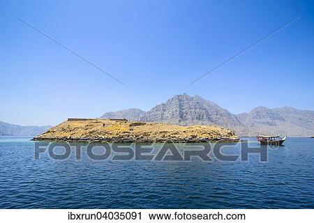 "Telegraph island, Khor Ash Sham fjord, Musandam, Oman, Asia" View Large Photo Image Stock Image - "Telegraph island, Khor Ash Sham fjord, Musandam, Oman, Asia". Fotosearch