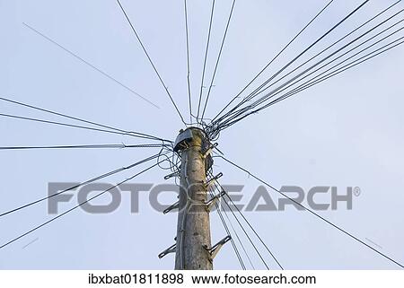 "Telephone pole with a lot of cables, Bristol, England, Great Britain, Europe" View Large Photo Image Stock Photo - "Telephone pole with a lot of cables, Bristol, England, Great Britain, Europe". Fotosearch