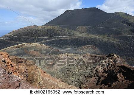 "Teneguia volcano at front, San Antonio volcano at back, La Palma, Canary Islands, Spain, Europe, PublicGround, Europe" View Large Photo Image Stock Image - "Teneguia volcano at front, San Antonio volcano at back, La Palma, Canary Islands, Spain, Europe, PublicGround, Europe". Fotosearch