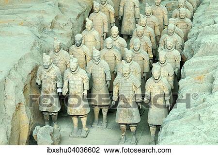 "Terracotta Army, Hall 1, Mausoleum of the First Qin Emperor, Xi'an, Shaanxi Province, China, Asia" View Large Photo Image Stock Image - "Terracotta Army, Hall 1, Mausoleum of the First Qin Emperor, Xi'an, Shaanxi Province, China, Asia". Fotosearch