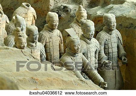 "Terracotta Army, Hall 1, Mausoleum of the First Qin Emperor, Xi'an, Shaanxi Province, China, Asia" View Large Photo Image Stock Image - "Terracotta Army, Hall 1, Mausoleum of the First Qin Emperor, Xi'an, Shaanxi Province, China, Asia". Fotosearch
