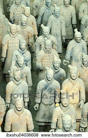"Terracotta Army, Hall 1, Mausoleum of the First Qin Emperor, Xi'an, Shaanxi Province, China, Asia" View Large Photo Image Stock Photo - "Terracotta Army, Hall 1, Mausoleum of the First Qin Emperor, Xi'an, Shaanxi Province, China, Asia". Fotosearch