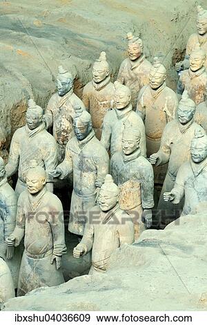 "Terracotta Army, Hall 1, Mausoleum of the First Qin Emperor, Xi'an, Shaanxi Province, China, Asia" View Large Photo Image Stock Photo - "Terracotta Army, Hall 1, Mausoleum of the First Qin Emperor, Xi'an, Shaanxi Province, China, Asia". Fotosearch