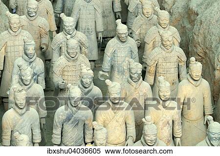 "Terracotta Army, Hall 1, Mausoleum of the First Qin Emperor, Xi'an, Shaanxi Province, China, Asia" View Large Photo Image Stock Photography - "Terracotta Army, Hall 1, Mausoleum of the First Qin Emperor, Xi'an, Shaanxi Province, China, Asia". Fotosearch
