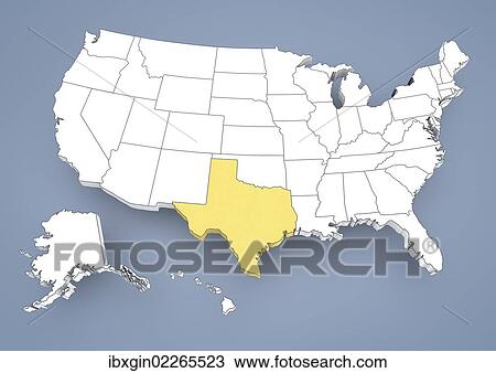 "Texas, TX, highlighted on a contour map of USA, United States of America, 3D illustration" View Large Photo Image Stock Image - "Texas, TX, highlighted on a contour map of USA, United States of America, 3D illustration". Fotosearch