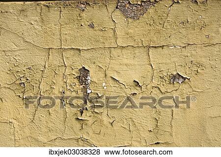 Stock Photo - "Texture, plastered wall, peeling paint". Fotosearch