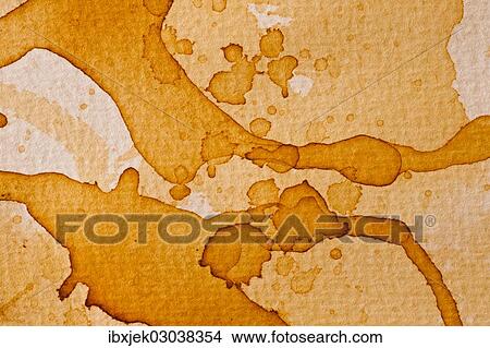 "Texture, tea stains on watercolor paper" View Large Photo Image Picture - "Texture, tea stains on watercolor paper". Fotosearch