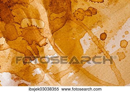 Stock Photography - "Texture, tea stains on watercolor paper". Fotosearch
