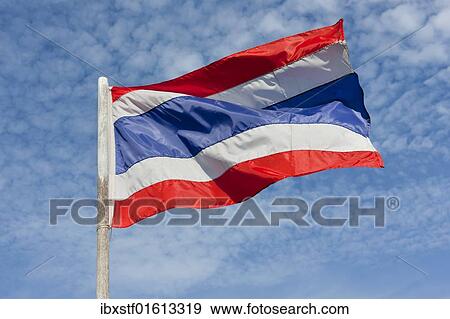 Thai flag View Large Photo Image Stock Photo - Thai flag. Fotosearch