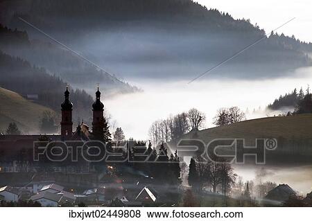 "The abbey church of St. Peter at atmospheric inversion in autumn, Black Forest, Baden-Wuerttemberg, Germany, Europe" View Large Photo Image Stock Photo - "The abbey church of St. Peter at atmospheric inversion in autumn, Black Forest, Baden-Wuerttemberg, Germany, Europe". Fotosearch