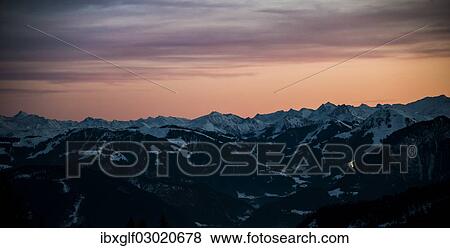 "The Alps at sunset, from Mt Bruennstein, Brunnstein, Oberaudorf, Bavaria, Germany, Europe" View Large Photo Image Stock Photo - "The Alps at sunset, from Mt Bruennstein, Brunnstein, Oberaudorf, Bavaria, Germany, Europe". Fotosearch