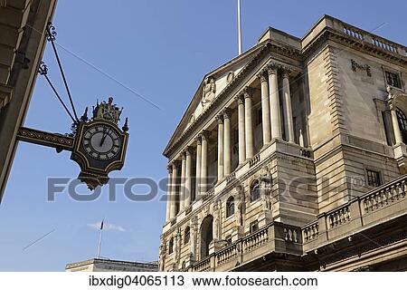 Stock Image - "The Bank of England, Threadneedle Street, London, England, United Kingdom, Europe". Fotosearch