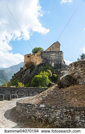 "The Citadel with the Eagle's Nest bastion, Corte, Corsica, France, Europe" View Large Photo Image Picture - "The Citadel with the Eagle's Nest bastion, Corte, Corsica, France, Europe". Fotosearch