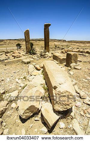 "The columns of a ruined structure at the Pre-Aksumite settlement of Qohaito, Eritrea, Africa" View Large Photo Image Stock Photo - "The columns of a ruined structure at the Pre-Aksumite settlement of Qohaito, Eritrea, Africa". Fotosearch