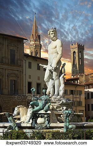 "The Fountain of Neptune by Bartolomeo Ammannati, 1575, Piazza della Signoria, Florence, Tuscany, Italy, Europe" View Large Photo Image Stock Image - "The Fountain of Neptune by Bartolomeo Ammannati, 1575, Piazza della Signoria, Florence, Tuscany, Italy, Europe". Fotosearch