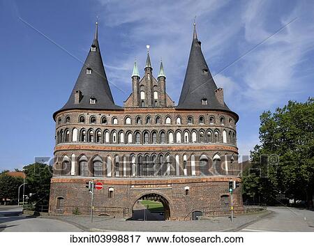 "The Holsten Gate, city side, Lubeck, Schleswig-Holstein, Germany, Europe" View Large Photo Image Stock Photo - "The Holsten Gate, city side, Lubeck, Schleswig-Holstein, Germany, Europe". Fotosearch