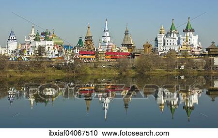 Stock Image - "The Izmaylovo Kremlin, a cultural and entertainment centre, Izmaylovo, Moscow, Russia, Europe". Fotosearch
