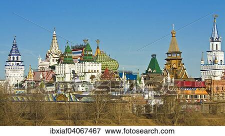 Stock Photo - "The Izmaylovo Kremlin, a cultural and entertainment centre, Izmaylovo, Moscow, Russia, Europe". Fotosearch