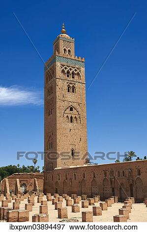 "The Koutoubia Mosque, completed in 1199, with a square Berber minaret, Marrakech, Marrakesh-Tensift-El Haouz region, Morocco, Africa" View Large Photo Image Stock Photo - "The Koutoubia Mosque, completed in 1199, with a square Berber minaret, Marrakech, Marrakesh-Tensift-El Haouz region, Morocco, Africa". Fotosearch