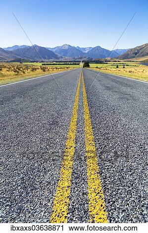 "The long straight West Coast Road 73, Mt. Horrible, 1234m, at the rear, Canterbury Region, New Zealand, Oceania" View Large Photo Image Stock Image - "The long straight West Coast Road 73, Mt. Horrible, 1234m, at the rear, Canterbury Region, New Zealand, Oceania". Fotosearch