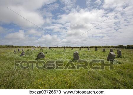 "The Merry Maidens, a 3, 000 to 4, 000 year neo-lithic old stone circle, Lamorna, Cornwall, England, United Kingdom, Europe" View Large Photo Image Stock Image - "The Merry Maidens, a 3, 000 to 4, 000 year neo-lithic old stone circle, Lamorna, Cornwall, England, United Kingdom, Europe". Fotosearch