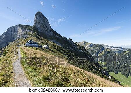 "The mountain inn on the Staubern, Staubernkanzel mountain, 1860m, at the back, canton of Appenzell Inner-Rhodes, Switzerland, Europe" View Large Photo Image Stock Photo - "The mountain inn on the Staubern, Staubernkanzel mountain, 1860m, at the back, canton of Appenzell Inner-Rhodes, Switzerland, Europe". Fotosearch