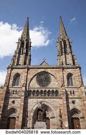"The neo-Gothic church of St. Peter and Paul, Obernai, Alsace, France, Europe" View Large Photo Image Stock Photo - "The neo-Gothic church of St. Peter and Paul, Obernai, Alsace, France, Europe". Fotosearch