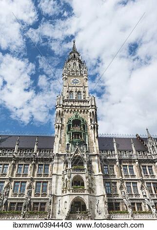 "The New Town Hall on Marienplatz, Munich, Upper Bavaria, Bavaria, Germany, Europe" View Large Photo Image Stock Image - "The New Town Hall on Marienplatz, Munich, Upper Bavaria, Bavaria, Germany, Europe". Fotosearch