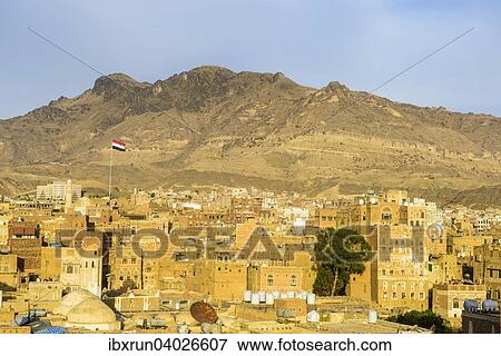 Stock Photo - "The old city of Sana'a, UNESCO World Heritage Site, Sana'a, Yemen, Asia". Fotosearch