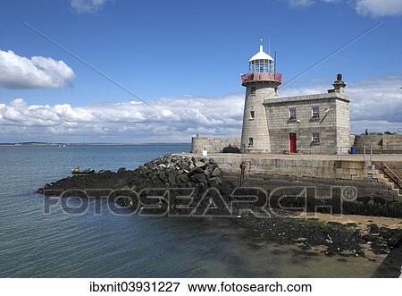 Stock Photo - "The old lighthouse of Howth, Howth Head peninsula, Leinster, Ireland, Europe". Fotosearch