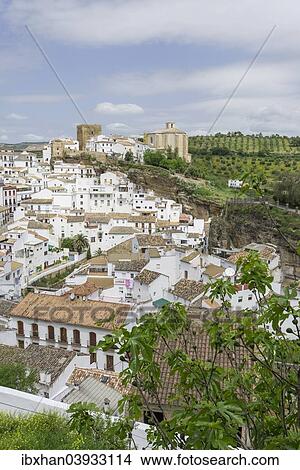 "The old town, partly built into rocks, Setenil de las Bodegas, Andalucia, Spain, Europe" View Large Photo Image Picture - "The old town, partly built into rocks, Setenil de las Bodegas, Andalucia, Spain, Europe". Fotosearch