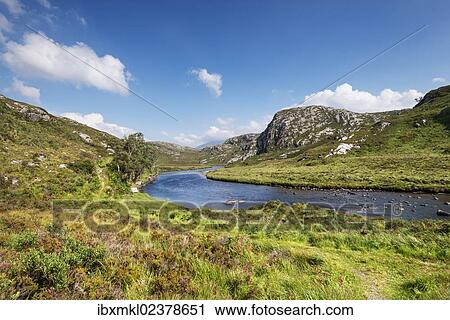 "The rich in fish Laxford river is fed by Loch Stack and flows into Loch Laxford, Sutherland, Scotland, United Kingdom, Europe" View Large Photo Image Stock Image - "The rich in fish Laxford river is fed by Loch Stack and flows into Loch Laxford, Sutherland, Scotland, United Kingdom, Europe". Fotosearch