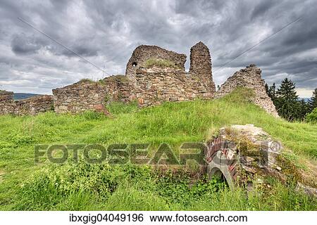 "The ruins of Lichnice Castle or Lichtenburk Castle, Iron Mountain, Tremosnice, Pardubice Region, Czech Republic, Europe" View Large Photo Image Stock Photograph - "The ruins of Lichnice Castle or Lichtenburk Castle, Iron Mountain, Tremosnice, Pardubice Region, Czech Republic, Europe". Fotosearch