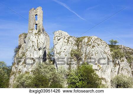 "The ruins of the castle Sirotci hradek, Palava Protected Landscape Area, Breclav district, Jihomoravsky region, Czech Republic, Europe" View Large Photo Image Stock Photograph - "The ruins of the castle Sirotci hradek, Palava Protected Landscape Area, Breclav district, Jihomoravsky region, Czech Republic, Europe". Fotosearch