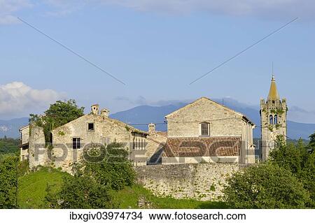 "The smallest town in the world, with the bell tower of the Church of the Assumption, Hum, Istria, Croatia, Europe" View Large Photo Image Picture - "The smallest town in the world, with the bell tower of the Church of the Assumption, Hum, Istria, Croatia, Europe". Fotosearch