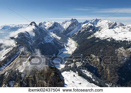 "The snow-covered Appenzell Alps and lake Saemtisersee, canton of Appenzell Innerrhoden, Switzerland, Europe" View Large Photo Image Picture - "The snow-covered Appenzell Alps and lake Saemtisersee, canton of Appenzell Innerrhoden, Switzerland, Europe". Fotosearch
