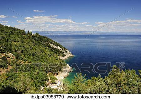 "The steep coast of Istria, near Lovran, Istria, Croatia, Europe" View Large Photo Image Stock Photo - "The steep coast of Istria, near Lovran, Istria, Croatia, Europe". Fotosearch