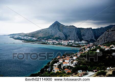 "The town of Omis on the Adriatic coast, Croatia, Europe" View Large Photo Image Stock Image - "The town of Omis on the Adriatic coast, Croatia, Europe". Fotosearch