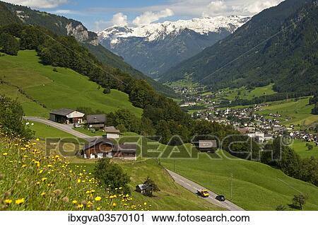 "The village of Linthal with the Glarus Alps, Linthal, Glarus Sud, Canton of Glarus, Switzerland, Europe" View Large Photo Image Stock Image - "The village of Linthal with the Glarus Alps, Linthal, Glarus Sud, Canton of Glarus, Switzerland, Europe". Fotosearch