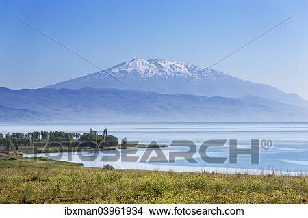"The Volcano Mount Suphan or Suphan Dagi, northern shore of Lake Van or Van Golu, Bitlis Province, Eastern Anatolia Region, Anatolia, Turkey, Asia" View Large Photo Image Picture - "The Volcano Mount Suphan or Suphan Dagi, northern shore of Lake Van or Van Golu, Bitlis Province, Eastern Anatolia Region, Anatolia, Turkey, Asia". Fotosearch