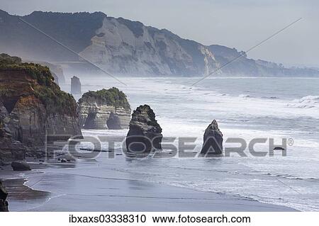"The Whitecliffs rock formation, Tongaporutu, Taranaki Region, New Zealand, Oceania" View Large Photo Image Stock Image - "The Whitecliffs rock formation, Tongaporutu, Taranaki Region, New Zealand, Oceania". Fotosearch