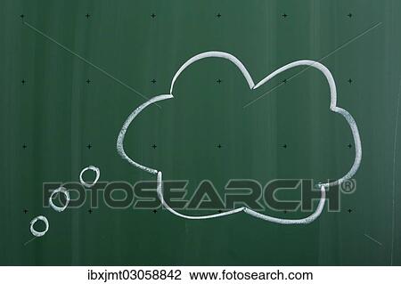 "Thought bubble drawn with chalk on a blackboard, Germany, Europe" View Large Photo Image Stock Image - "Thought bubble drawn with chalk on a blackboard, Germany, Europe". Fotosearch