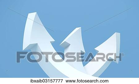 "Three arrows, 3D illustration" View Large Photo Image Stock Photo - "Three arrows, 3D illustration". Fotosearch